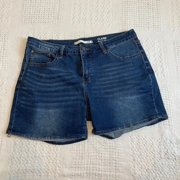 !iT 16 Claire curvy stretch jean shorts SH 1994 - Picture 11 of 12